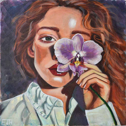 Girl With Orchid