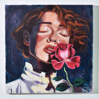 Girl With Rose